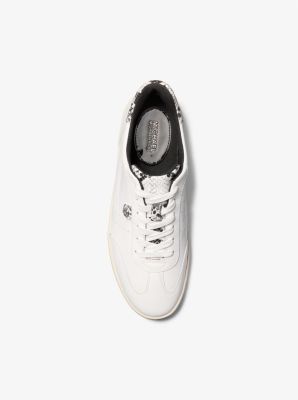 Scotty Snake Embossed Leather Sneaker