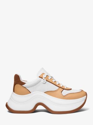 Thumbnail - MK Sneaker Arla Aus Leder - Braun - Michael Kors