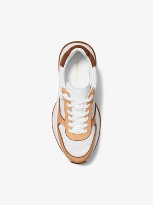 Sneaker Arla in pelle in CUOIO | Michael Kors