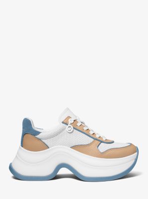 Sneaker Arla in pelle in CHAMBRAY | Michael Kors