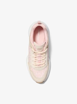 Bowie Signature Logo and Leather Trainer