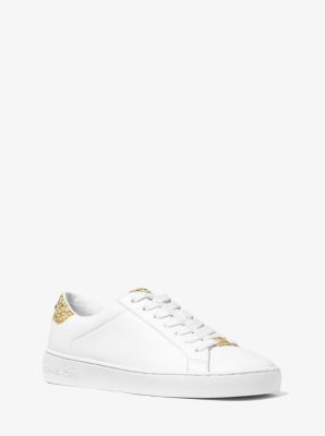 Irving Embellished-Leather Sneaker | Michael Kors