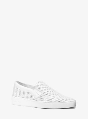 michael kors leather slip on sneakers