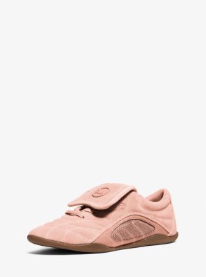 Kyler Suede and Mesh Trainer in SOFT PINK | Michael Kors