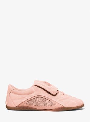 Kyler Suede and Mesh Trainer in SOFT PINK | Michael Kors