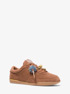 Thumbnail - MK Sneaker Nolan Aus Wildleder Mit Verzierung - Braun - Michael Kors