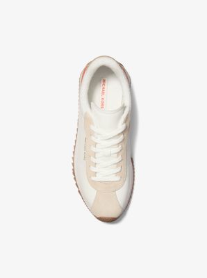 Rhodes Color-Block Leather and Signature Logo Trainer