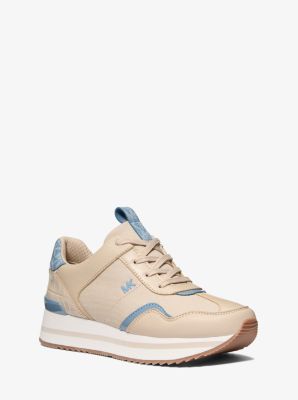 MK Sneaker Raina Aus Materialmix - Blau