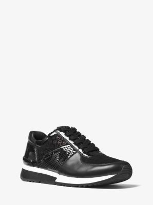 allie leather and canvas sneaker