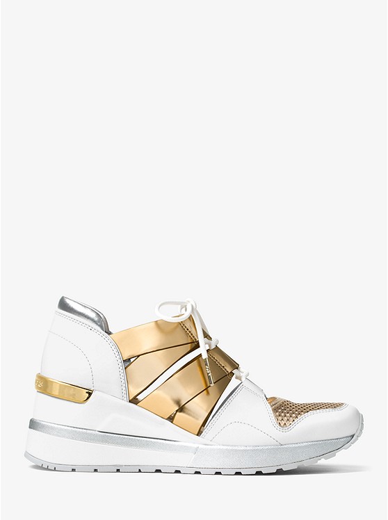 Beckett Metallic and Leather Sneaker