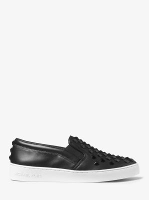 Keaton Studded Leather Slip-On Sneaker