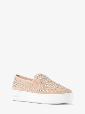 Michael kors trent on sale embellished slip on