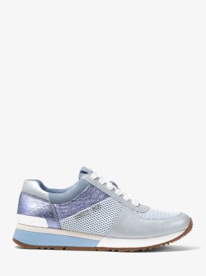 Michael kors allie metallic leather clearance sneaker