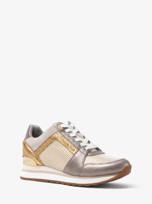 michael kors gold trainers