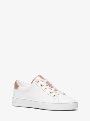 Michael kors irving leather and logo sneaker hotsell