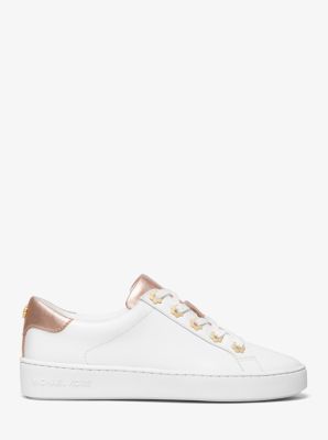 Irving leather cheap and logo sneaker