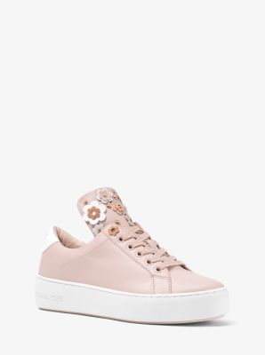 Mindy Floral Appliqué Leather Sneaker | Michael Kors