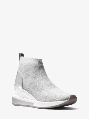 Michael Kors - Skyler MK Detail Stretch Knit Sock Sneakers Black