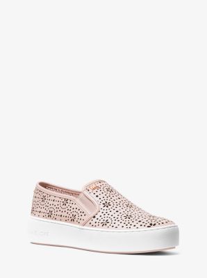 michael kors pink slip on shoes