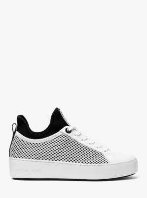 michael michael kors ace mesh and scuba sneaker