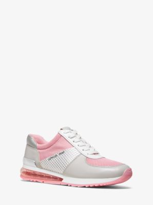 allie extreme leather and mesh trainer