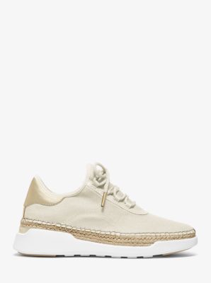 Finch Canvas and Leather Lace Up Sneaker Michael Kors Canada