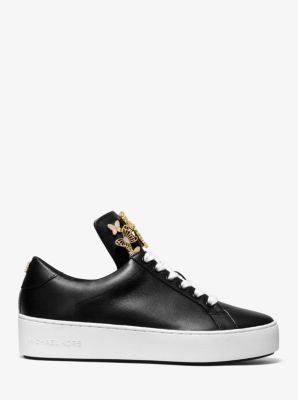 Michael michael kors mindy clearance butterfly appliqué leather sneaker