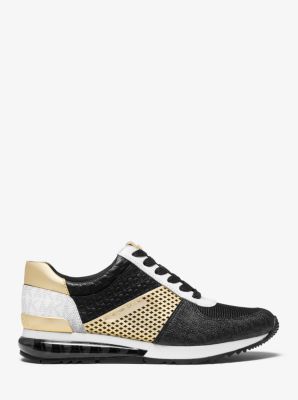 Allie Extreme Metallic Mixed-Media Trainer