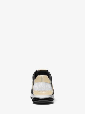 Allie Extreme Metallic Mixed-Media Trainer