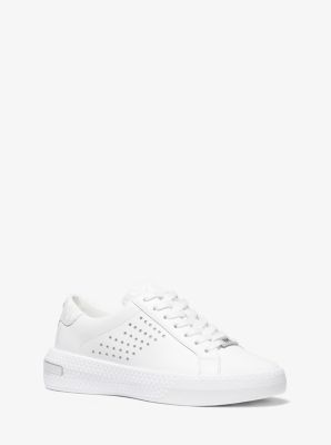 michael kors white leather sneakers