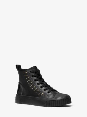 michael kors gertie studded leather sneaker
