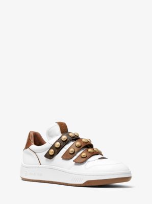 Actualizar 80+ imagen michael kors gertie studded leather sneaker