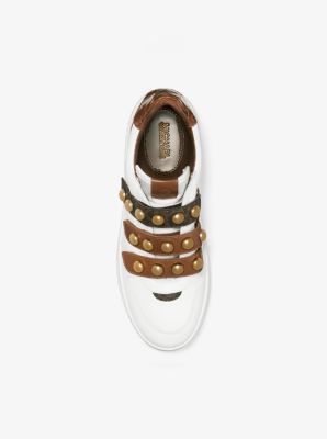 Gertie Studded Leather Sneaker Michael Kors