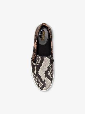 【Michael Kors】Keaton Snake Embossed Leather SlipOn Sneaker Keaton Snake Embossed Leather Slip-On Sneaker | Michael Kors