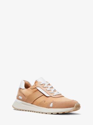 monroe mesh and leather trainer