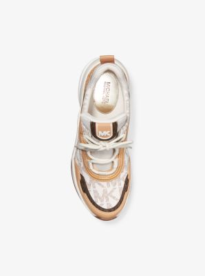 Olympia logo best sale and leather trainer