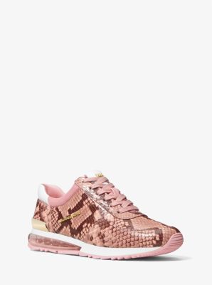 Zapatilla Allie Extreme de cuero con estampado de serpiente