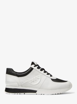 Allie Perforated Leather Trainer