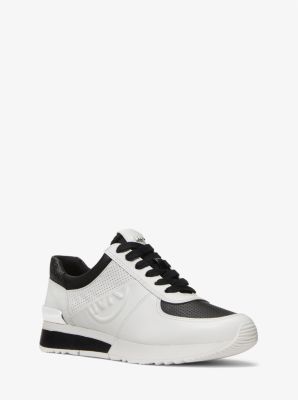 Allie Perforated Leather Trainer