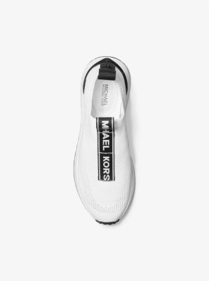 Mk mesh and leather logo tape on sale trainer