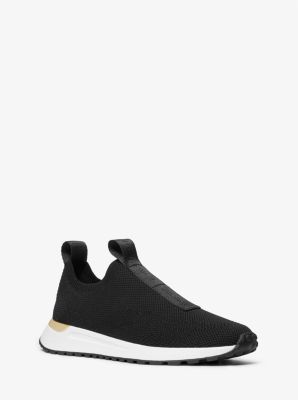 Introducir 65+ imagen michael kors bodie logo tape mesh slip-on trainer