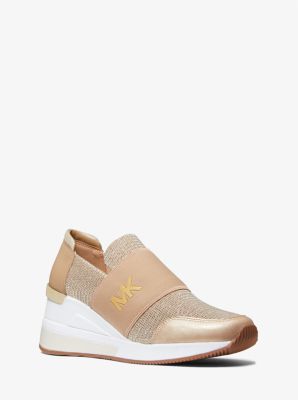 Felix Glitter Chain-Mesh Trainer | Michael Kors