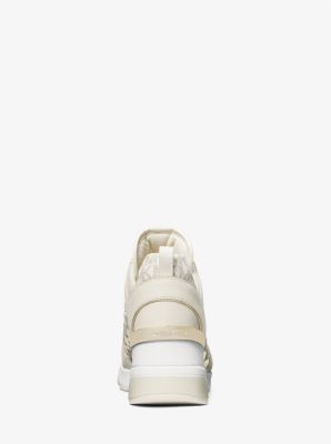 Georgie Leather and Logo Trainer