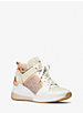 Georgie Color-Block Leather and Logo Jacquard Trainer image number 0