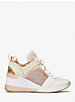 Georgie Color-Block Leather and Logo Jacquard Trainer image number 1