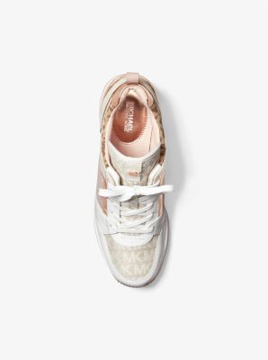 Michael kors georgie hot sale embossed leather trainer