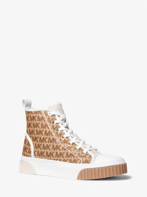 Michael kors glam studded high best sale top sneakers