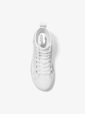 Gertie Logo Jacquard High-Top Sneaker in BLANCO INTENSO | Michael Kors