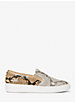 Keaton Studded Two-Tone Python Embossed Leather Slip-On Sneaker image number 1
