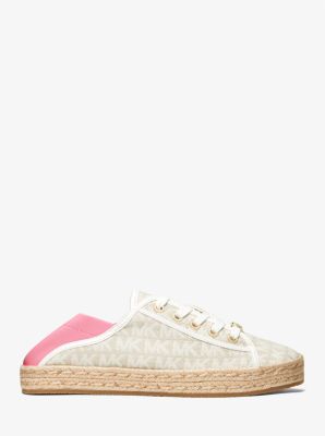 Libby Logo Jacquard Collapsible-Heel Sneaker